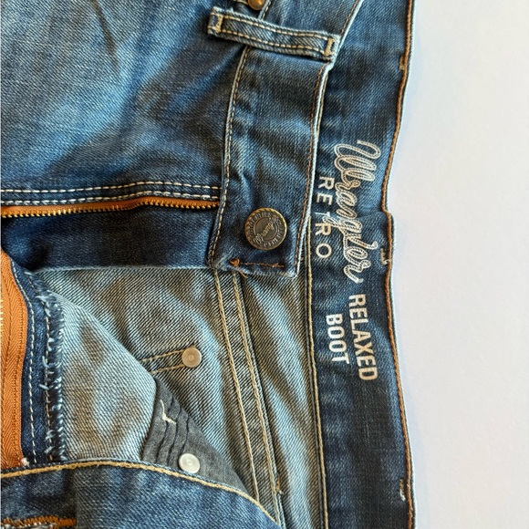 Men's Bootcut Jeans - Classic Blue Denim - Picture 3 of 3